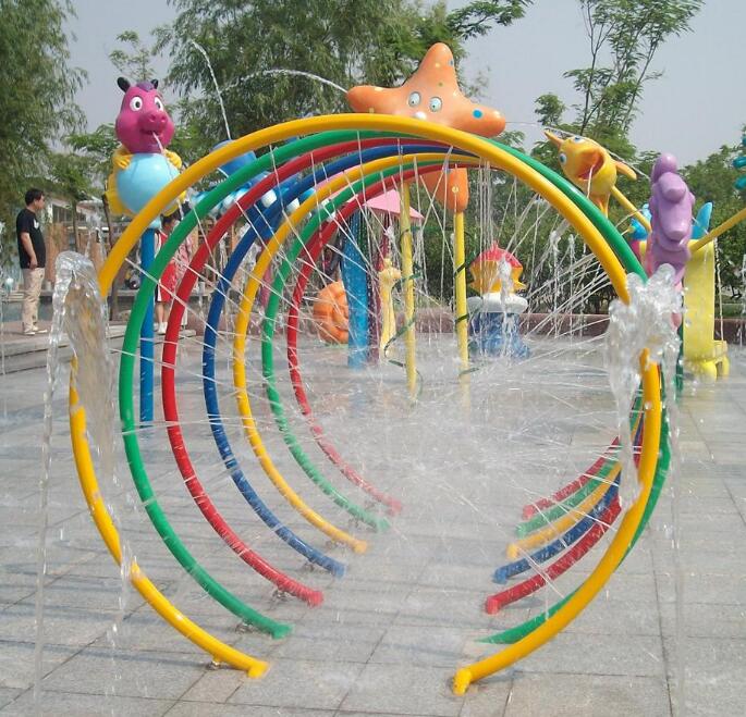 噴水拱門戲水小品